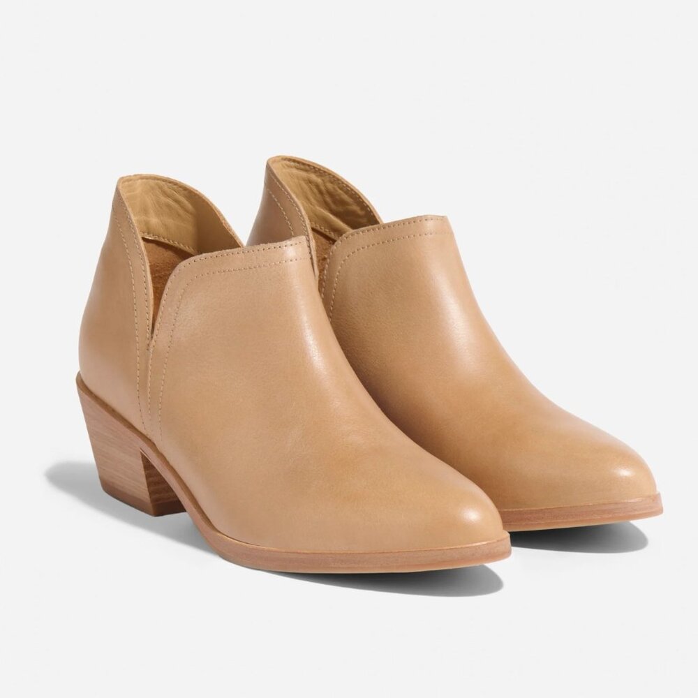 Nisolo Mia Everyday Ankle Bootie - Almond Sz 7.5